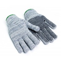 LUVA MALHA C/ PONTOS PVC NA PALMA 212P